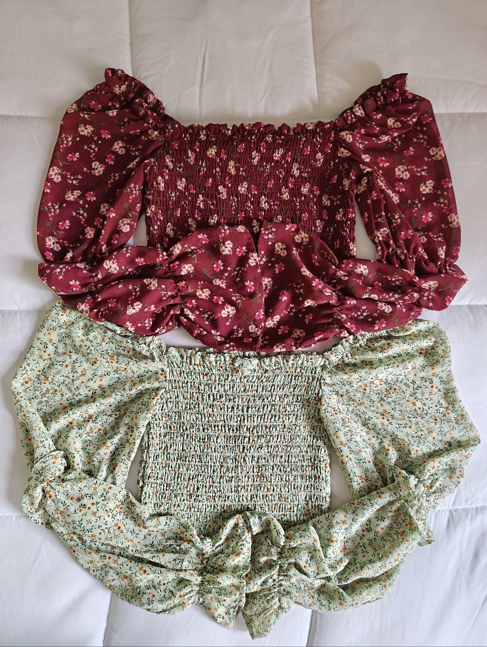 2 PC Floral Milkmaid Blouses